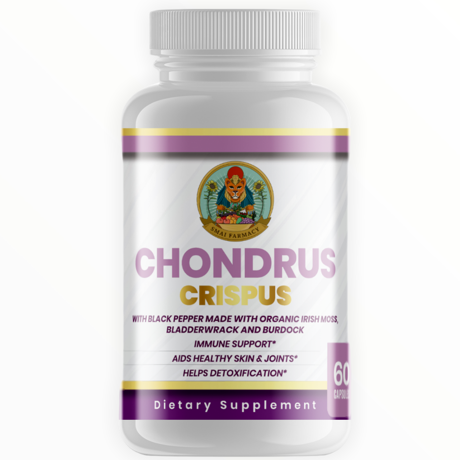 Chondrus Crispus w/ Organic Black pepper, Bladderwrack & Burdock capsules
