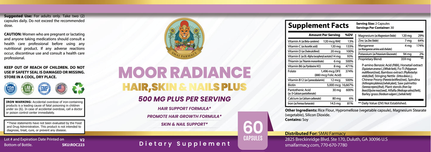 Moor Radiance(Hair Skin & Nail) Capsules