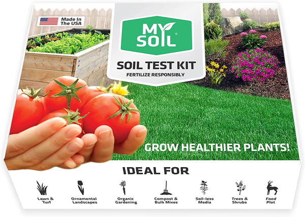 Mysoil - Soil Test Kit | Grow the Best Lawn & Garden | Complete & Accurate Nutrient and Ph Analysis with Recommendations Tailored to Your Soil and Plant Needs