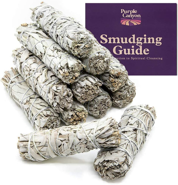 Sage Smudge Kit - (12 Pack) - White Sage Smudge Sticks Incense Kit for Meditation Home Cleansing Aromatherapy and Smudge Rituals