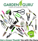 Garden Guru 2 in 1 Ratchet Pruning Shears Clippers – 4X Cutting Power – Ratcheting Garden Anvil Pruners Scissors - Ergonomic Grip – Nonstick Blade - Makes Tough Cuts Easy - Great for Seniors