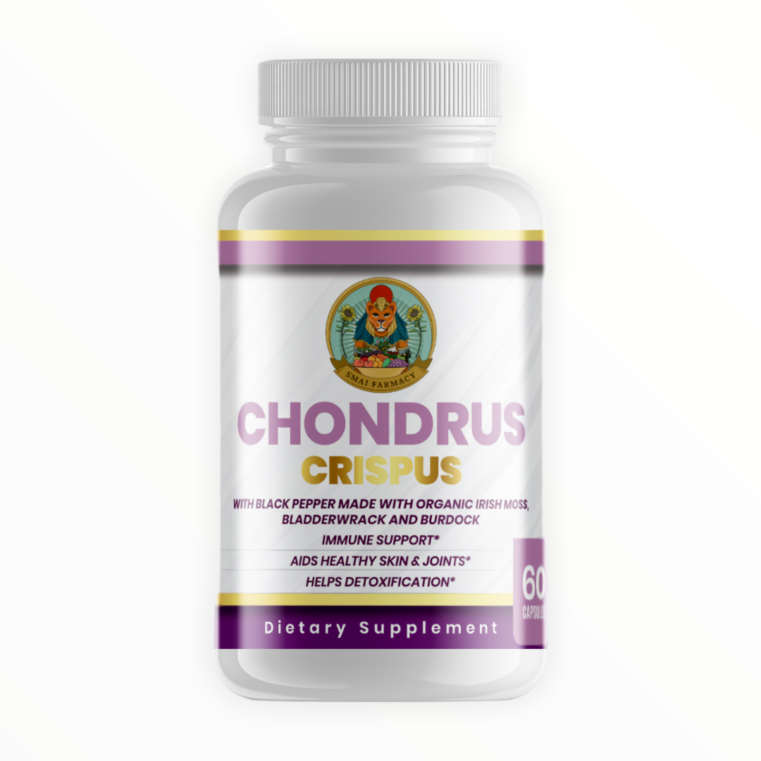 Chondrus Crispus w/ Organic Black pepper, Bladderwrack & Burdock capsules